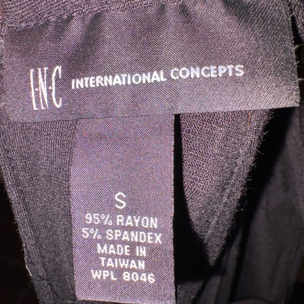 INC International Concepts Chic Black High Neck Dress Size S - Picture 7 of 7
